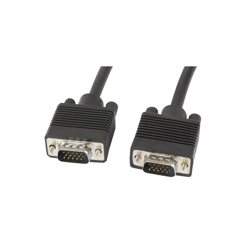 Lanberg CA-VGAC-10CC-0050-B câble VGA 5 m VGA (D-Sub) noir
