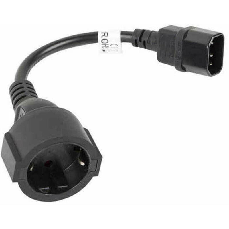 

Cable Adaptador IEC 320 C14/SCHUKO CEE7 Hembra 20CM - Lanberg