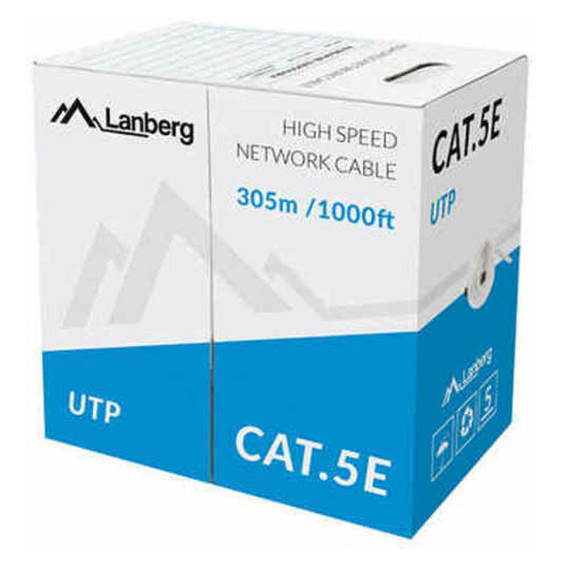 

Cable de Red Rígido UTP Categoría 5e LCU5-10CC-0305-S Bobina 305 m - Lanberg
