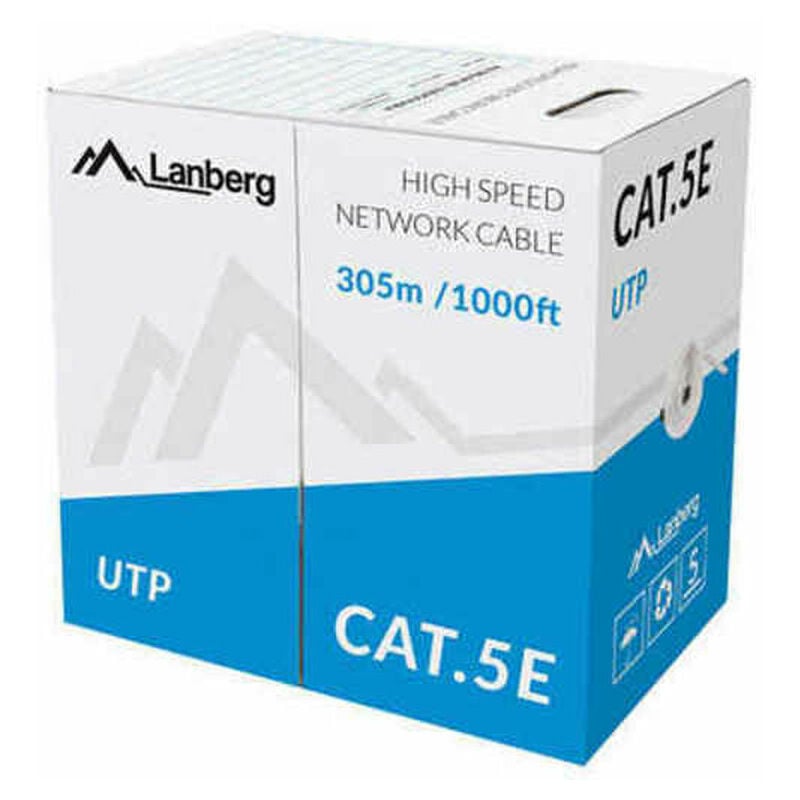 

Cable de Red Rígido UTP Categoría 5e LCU5-11CC-0305-S Bobina 305 m - Lanberg