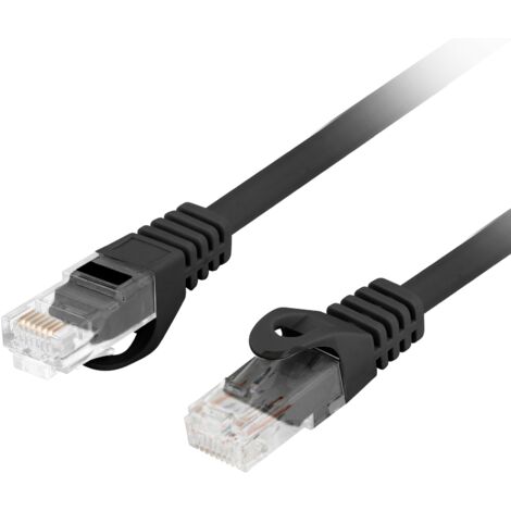 Lanberg - Câble réseau Ethernet FTP Cat.6 0,25 m Noir PCU6-10CU-0025-BK