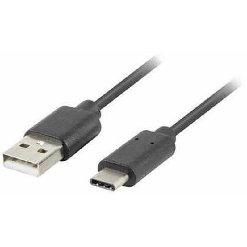 

Lanberg Cable USB A 2.0 a USB C Lanberg 480 Mb/s Negro 1 m