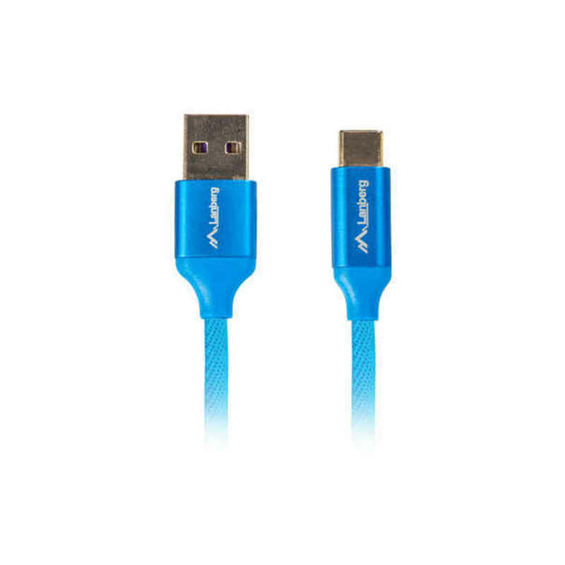 

Cable USB A a USB C Quick Charge 3.0 Azul 1 m - Lanberg