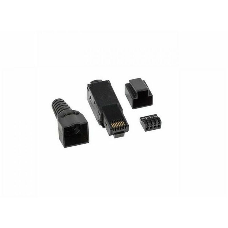 

Lanberg - Conector 8P8C LAN CAT6 Negro