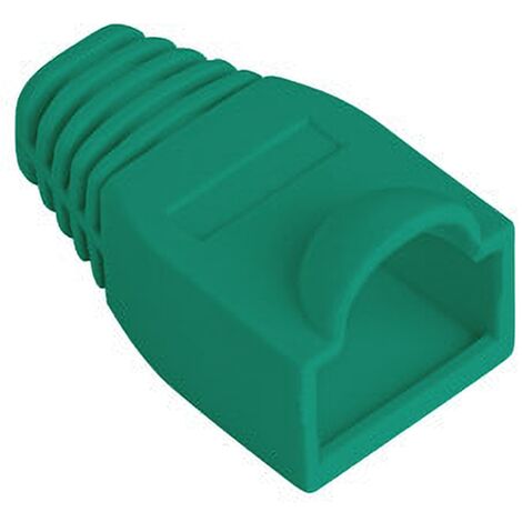 Lanberg - Couvercle en caoutchouc Lanberg pour connecteur RJ45, vert Paquet de 100 unités