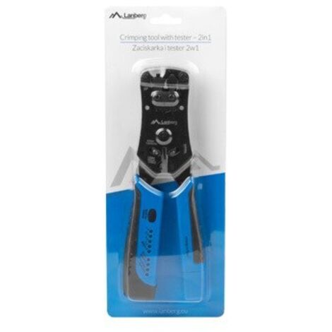 Lanberg Crimpzange Stecker NT-0203 (Farbe schwarz und blau)