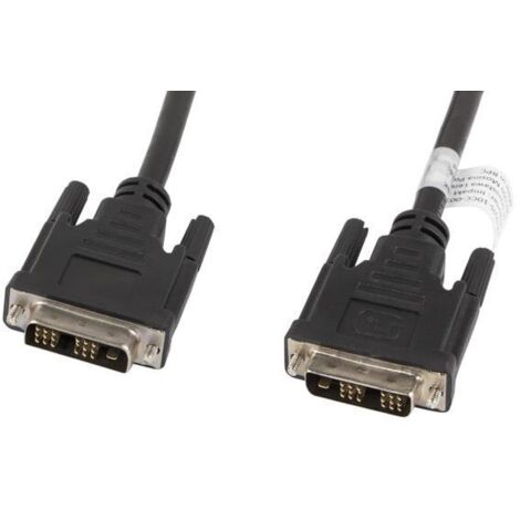 LANBERG DVI-D-Kabel (18+1) Stecker auf DVI-D (18+1) Stecker CA-DVIS-10CC-0018-BK Maximale AUFLÖSUNG