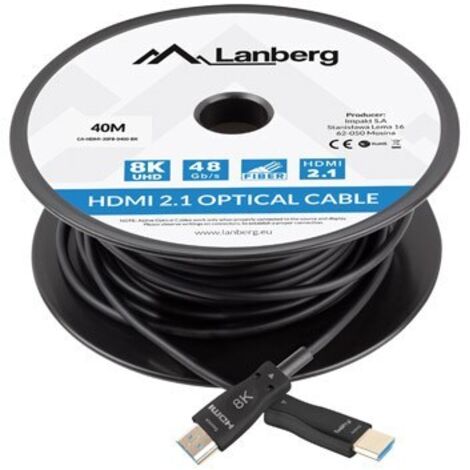 LANBERG HDMI 2.1 40M 8K (CA-HDMI-30FB-0400-BK)