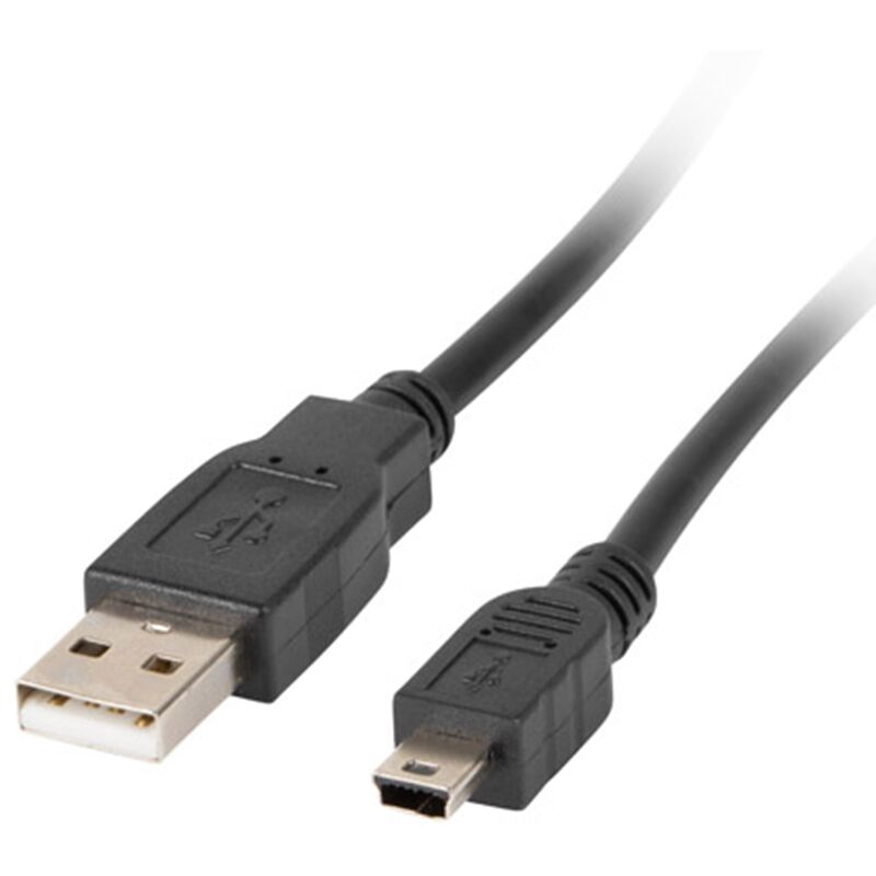 Usb cable CA-USBK-10CC-0003-BK usb a 2.0 male to mini usb male 30 cm black - Lanberg