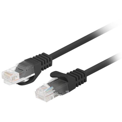 Lanberg Patchkabel Cat.6 UTP 2m 10 Stück Schwarz (PCU6-20CC-0200-BK)