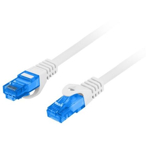 Lanberg Patchkabel S/FTP Cat.6a 0,5m - grau, schnelle Datenübertragung
