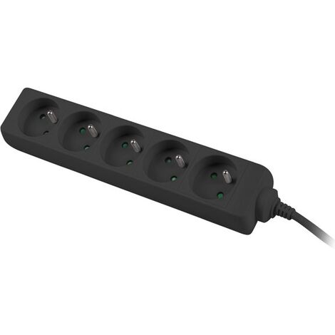 LANBERG PS0-05E-0150-BK MULTIPRISE 1,5 M 5 SORTIE(S) CA INTÉRIEURE NOIR