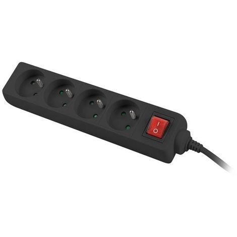 LANBERG PS1-04E-0150-BK MULTIPRISE 1,5 M 4 SORTIE(S) CA INTÉRIEUR NOIR