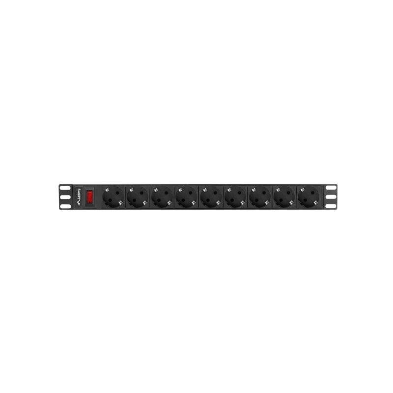 

Lanberg Pdu-09F-0300-Bk Distribuidor De Energia 9 Salida(S) Ca 1U Negro, Gris