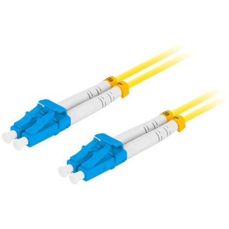 Lanberg SM LC/UPC-LC/UPC DUPLEX 3,0 mm LSZH G657A1 10 m gelbes Glasfaser-Patchkabel