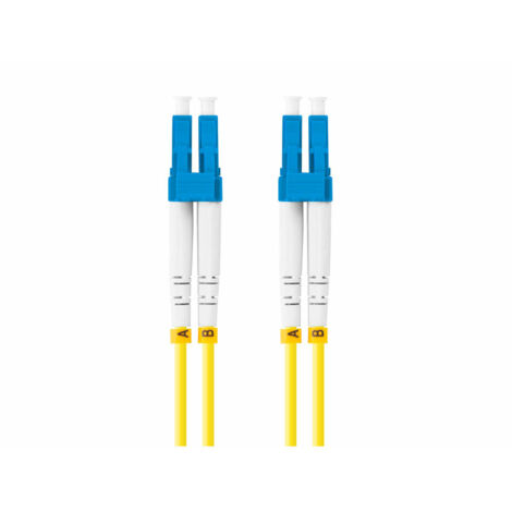 Lanberg SM LC/UPC-LC/UPC DUPLEX 3,0 mm LSZH G657A1 3 m gelbes Glasfaser-Patchkabel