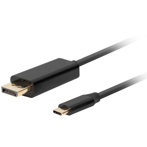 Lanberg USB-C - DISPLAYPORT 1M 4K nero CA-CMDP-10CU-0010-BK