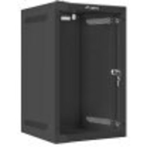 Lanberg WF10-2309-10B Rack a muro 9U nero acciaio
