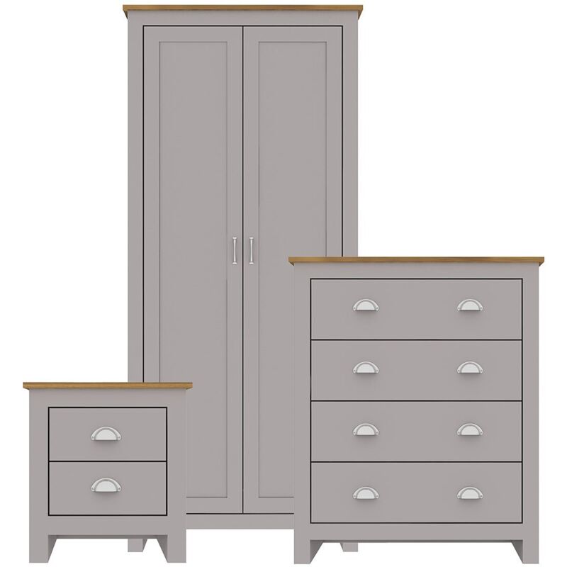 Lpd Furniture Lancaster Set Grey-Oak