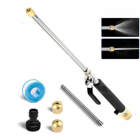 Lance à eau haute pression tuyau buse Jet jardin voiture laveuse pistolet ensemble bleu