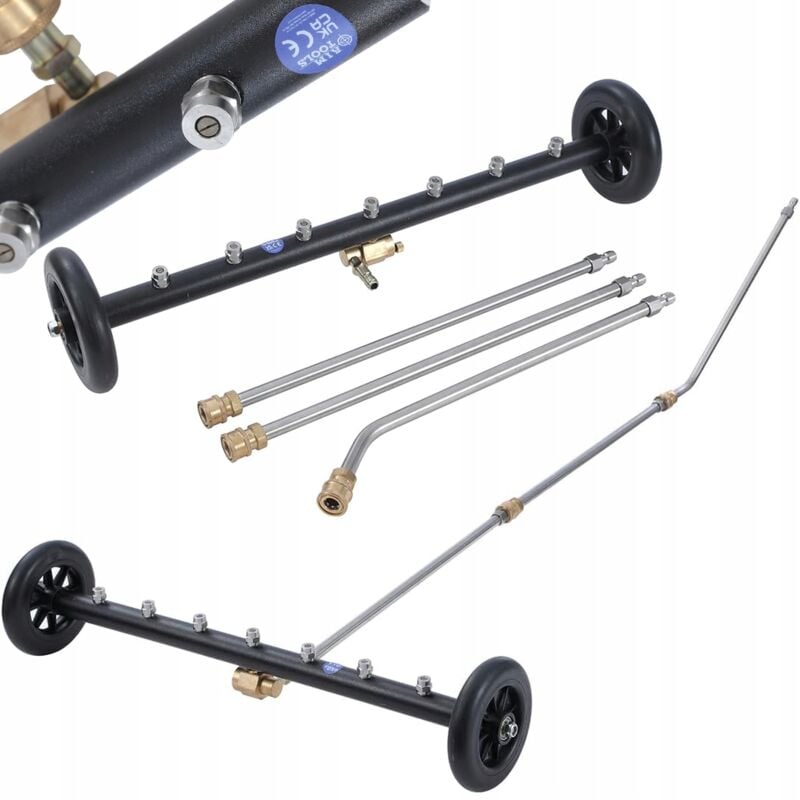 Lancia lavaggio telaio 275 bar, 7 ugelli 40°, attacco rapido 1/4', 3 lance 126cm