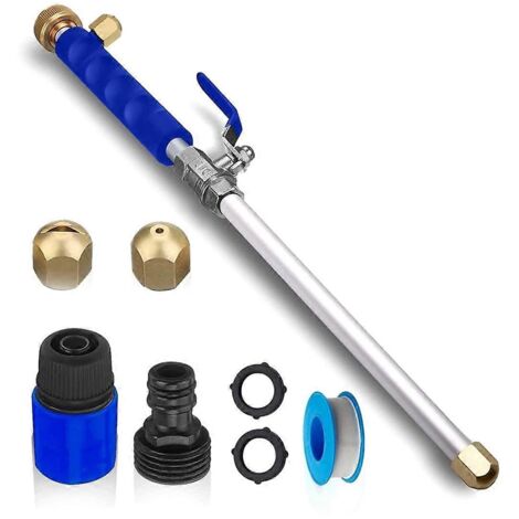 Lance de nettoyeur haute pression pour tuyau d'arrosage Wiyihand Hydro Jet Power Washer--