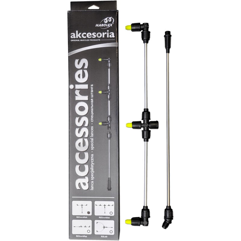 Lance pour pulvérisateur avec rampe de pulvérisation MAROLEX de 60 cm, 3 jets.