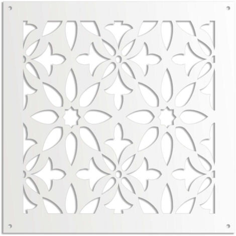 LANCERS - Pannello in PVC traforato - Parasole - Misura: 48x48 cm - Colore: bianco