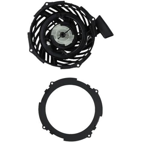 Lanceur à tirette compatible avec moteurs Briggs & Stratton 450E 500E 550EX 575E 625E 600EO, remplacement direct pour moteurs 591139 590588 593961, plastique noir avec trou de montage de 5,5 mm de