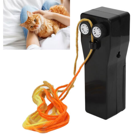 Lanceur de corde électrique pour jouet chat, décompression, enfants - ABS durable, portable, avec batterie AA
