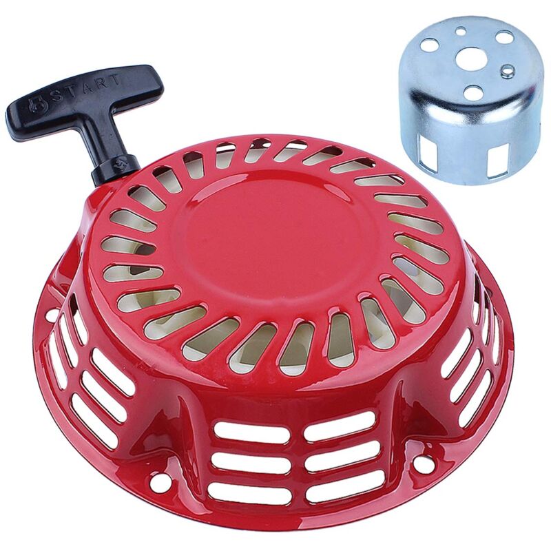 Lanceur pour Moteur Honda GX120 GX160 GX140 GX200 5.5HP 6.5HP, Démarrage à Rappel + Tasse de Démarrage Pièces de Rechange Recoil Starter Tirez Le