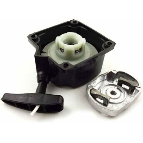 Lanceur pour moteur thermique 49cc/52cc – Démarreur semi-automatique – Cloche d'entraînement incluse – Compatible débroussailleuses et tarières