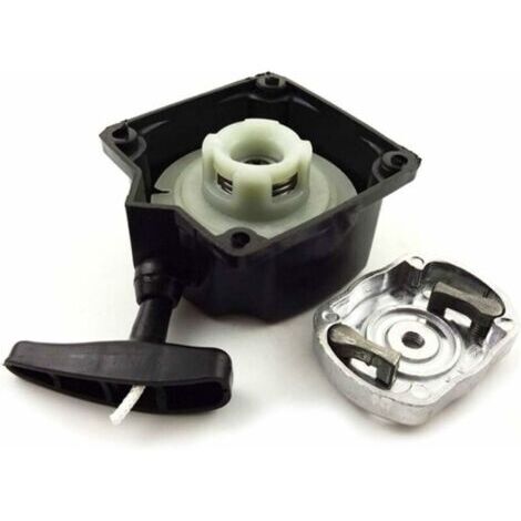 Lanceur pour moteur thermique 49cc/52cc – Démarreur semi-automatique – Cloche d'entraînement incluse – Compatible débroussailleuses et tarières