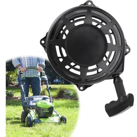 Lanceur Tondeuse,Démarreur à câble pour Briggs & Stratton 497680 498144,Démarreur Manuel pour Tondeuse à Gazon