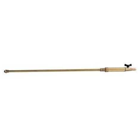 Lancia Con Rubinetto A Farfalla Per Pompa Rame/Ottone Mm  8 Cm 50 - 1 Pz