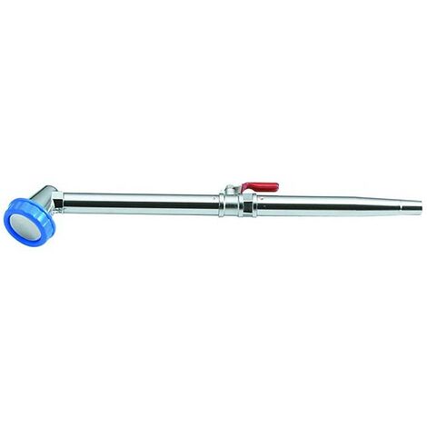 Lancia in ottone cromato Giapponese Mizumaki per irrigazione con rubinetto per piante e bonsai, 370 mm