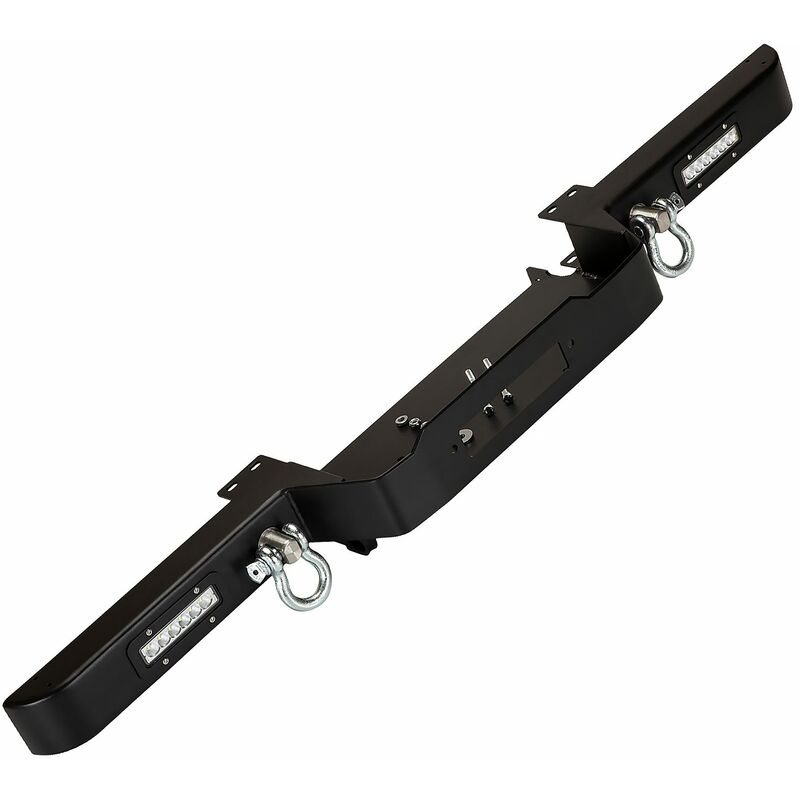 Winchmax - Land Rover Defender Winch Bumper with LED's and 2 Shackles - Fits With or Without Air Con