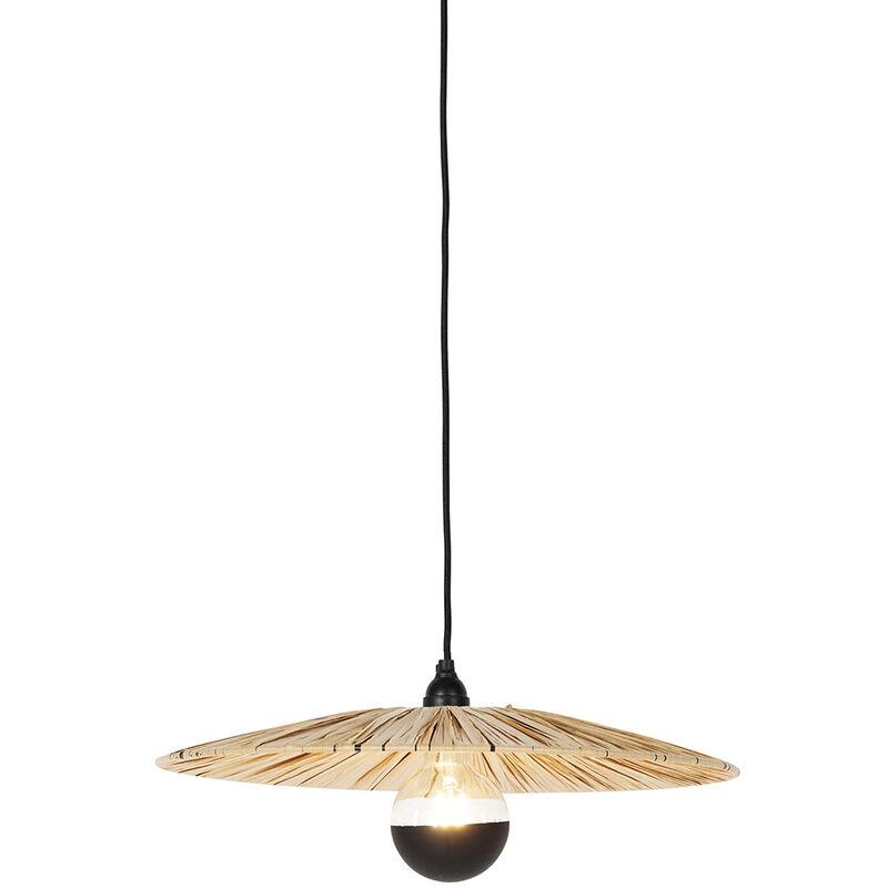 Image of Rustic Pendant Light Black with Rope&hellip;