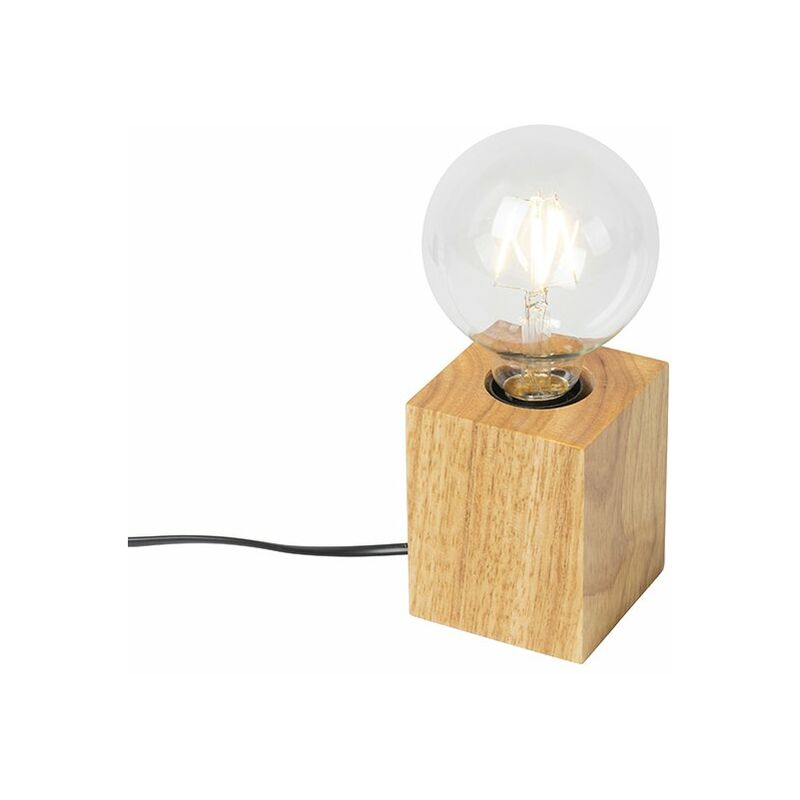 Land Tischlampe Holz natürlich - Block