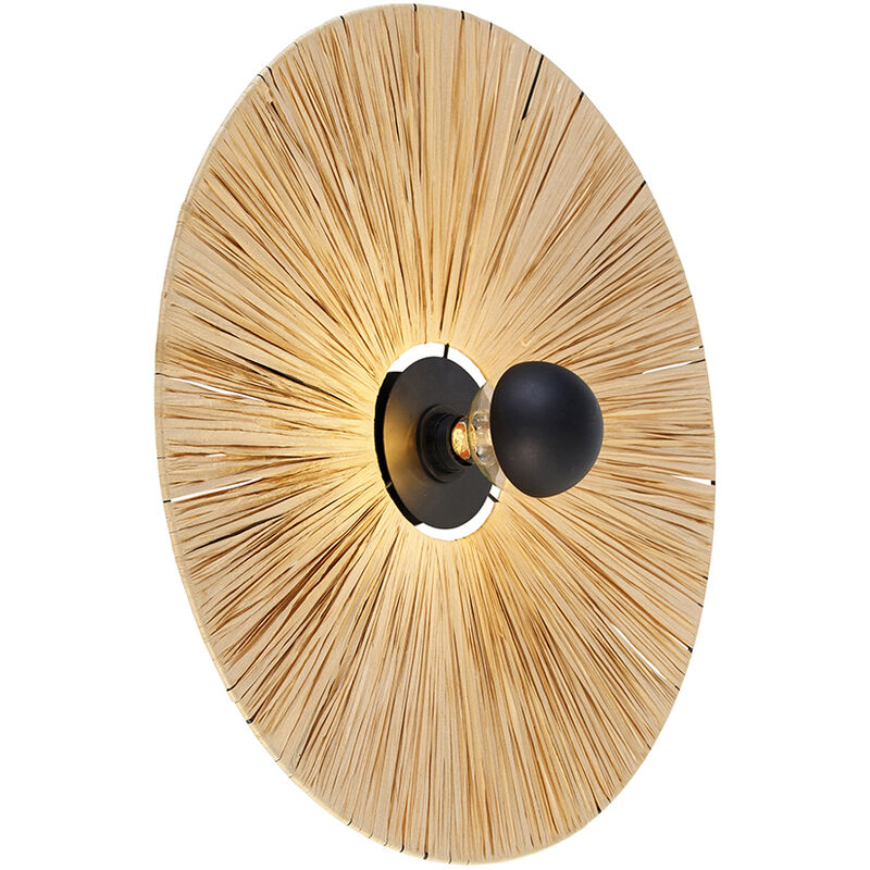 Image of Rustic Wall Light Black with Rope&hellip;