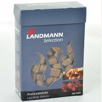 Landmann Pressed Firelighter Cubes 200 pcs Wood Fibre 15104