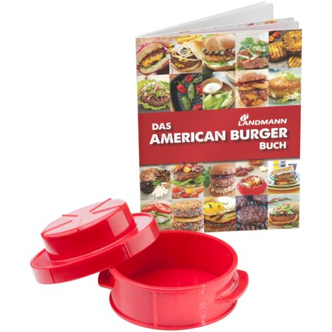 Landmann Selection American Burger Set Burgerpresse 2in1 inkl Rezeptbuch
