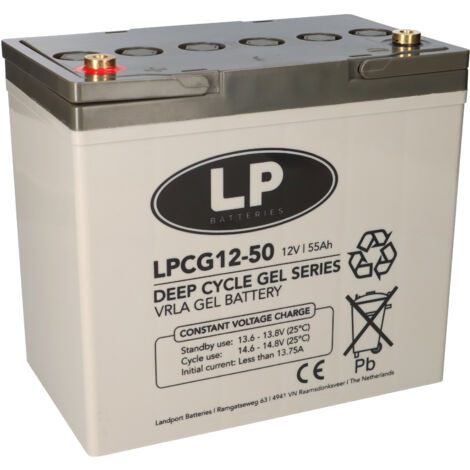 Landport LPCG12-50 VRLA GEL Akku 12V 50Ah wartungsfrei