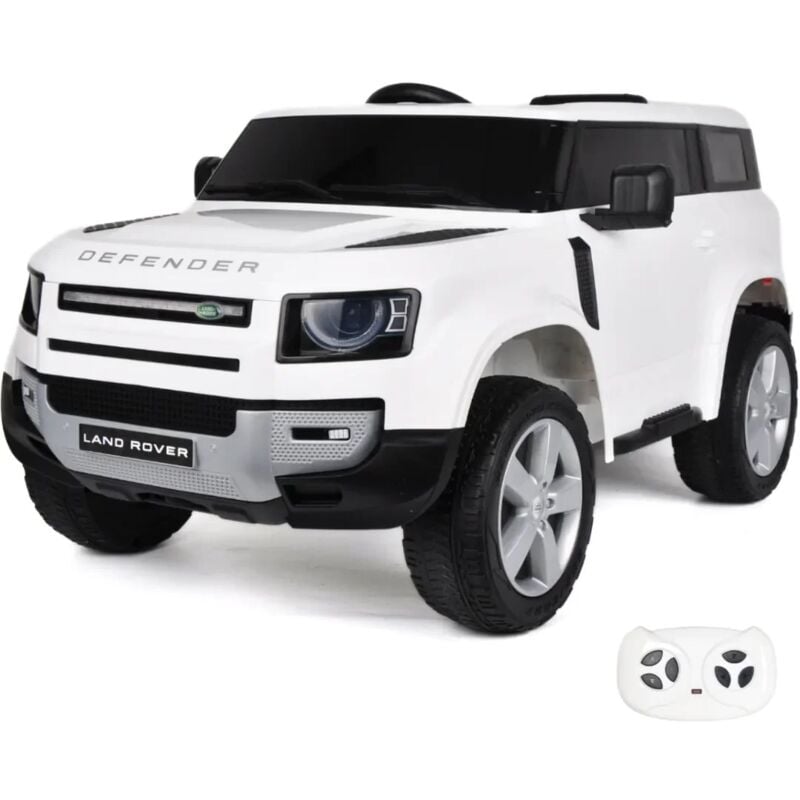 Land Rover Defender - Voiture Electrique pour Enfants - 12V - 1 à 6 ans - Blanc