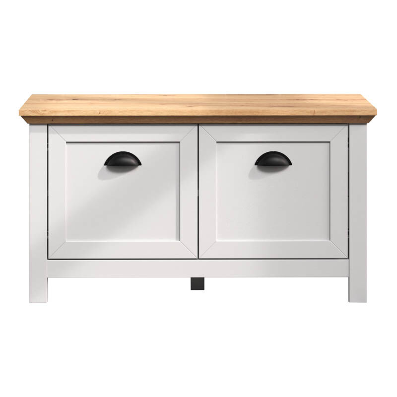 Landside banc 2 portes, gris.