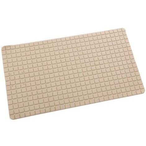 Lang 70 x 40cm Grau, Anti-Rutsch Duschmatte Badewannenmatte mit Saugnapf/Ablauflöchern für Badewannen und Duschen