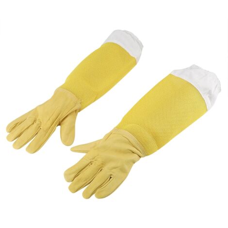 Langärmlige Imkerhandschuhe aus Netzgewebe für Anfänger, Imkerarbeitswerkzeug, Größe XL