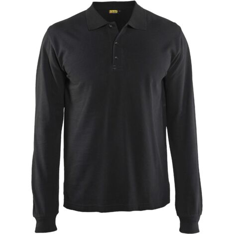 Langarm-Arbeitspolo 3388 - Schwarz XL