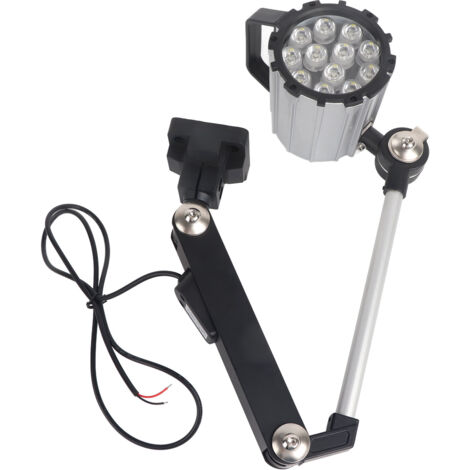 Langarmige, klappbare Arbeitsleuchte für CNC-Drehmaschinen, 12 W, 24 V, einstellbare, wasserdichte LED