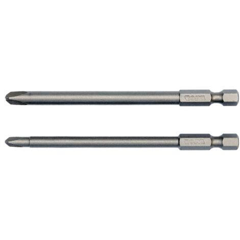Lange Tri-Wing Bits Nr. 2 & Nr. 4, 100 mm, 2-teilig